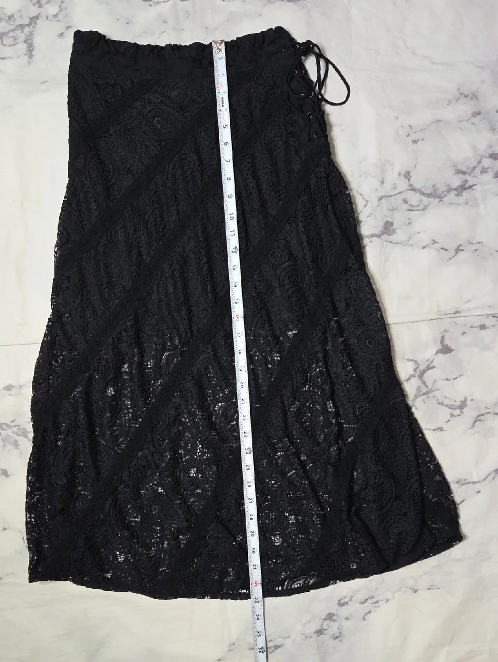 For Love And Lemons Danielle Midi Half Slip Lace Skirt - Picture 6 of 9